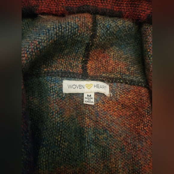 Ladies Medium Aztec/Western Poncho - Picture 7 of 7